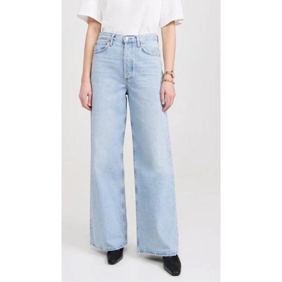 Agolde Denim - AGOLDE Dame Wide Leg Jeans in Conflict NWT